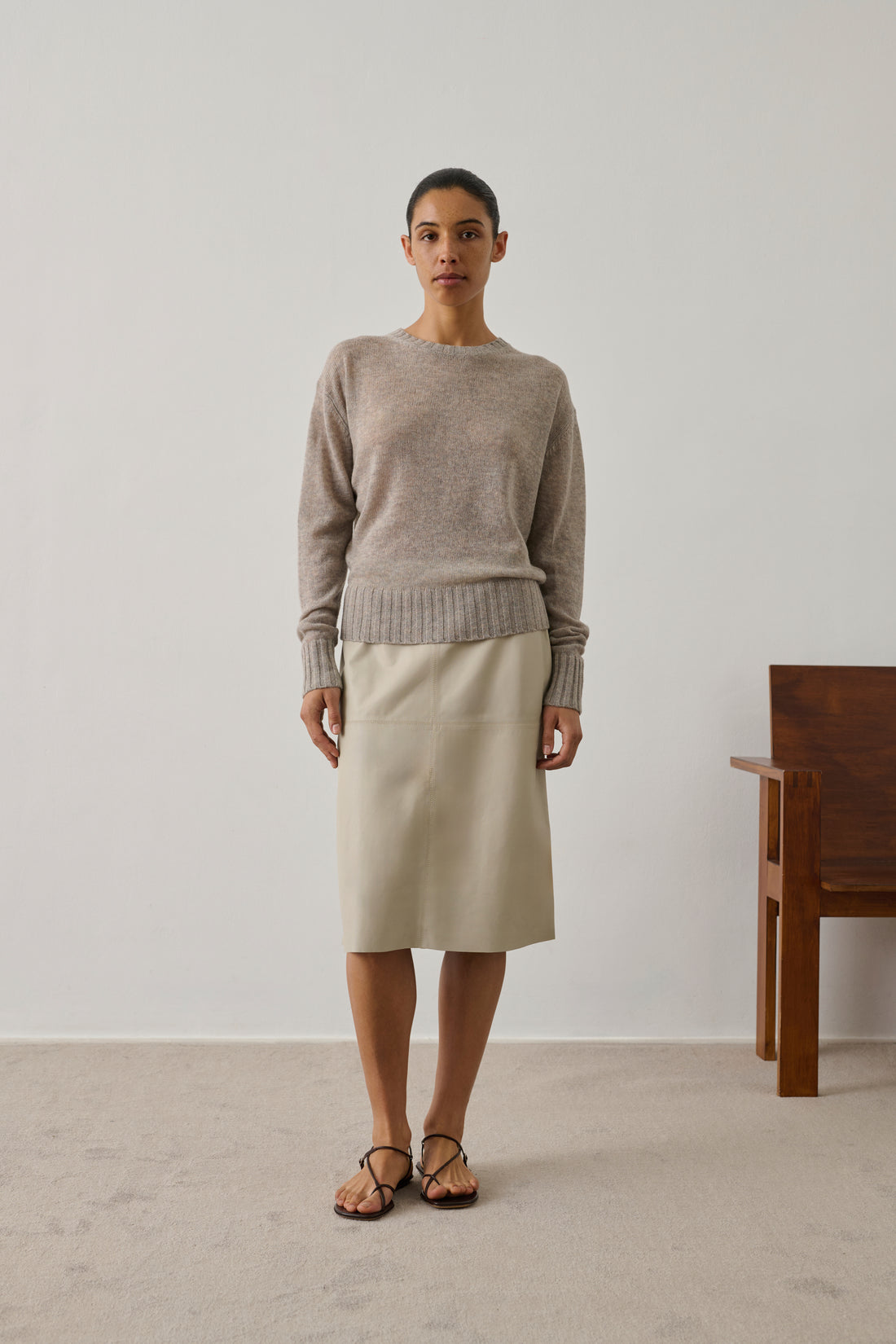 Pull Dona - Gris - Laine mérinos - Femme