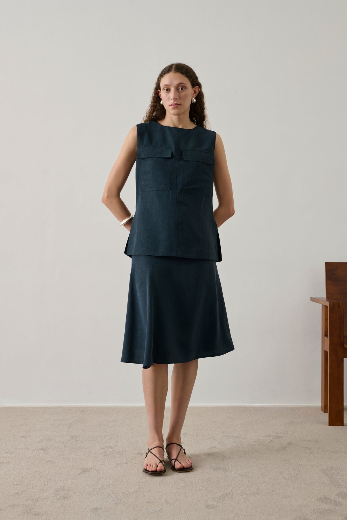 Top Isra - Pétrole - Femme vue 3