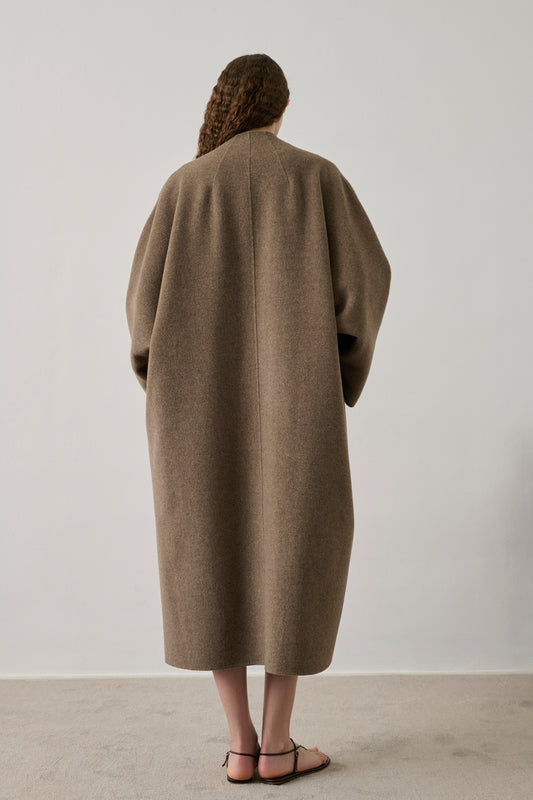 Manteau Harrow - Taupe - Double face - Femme