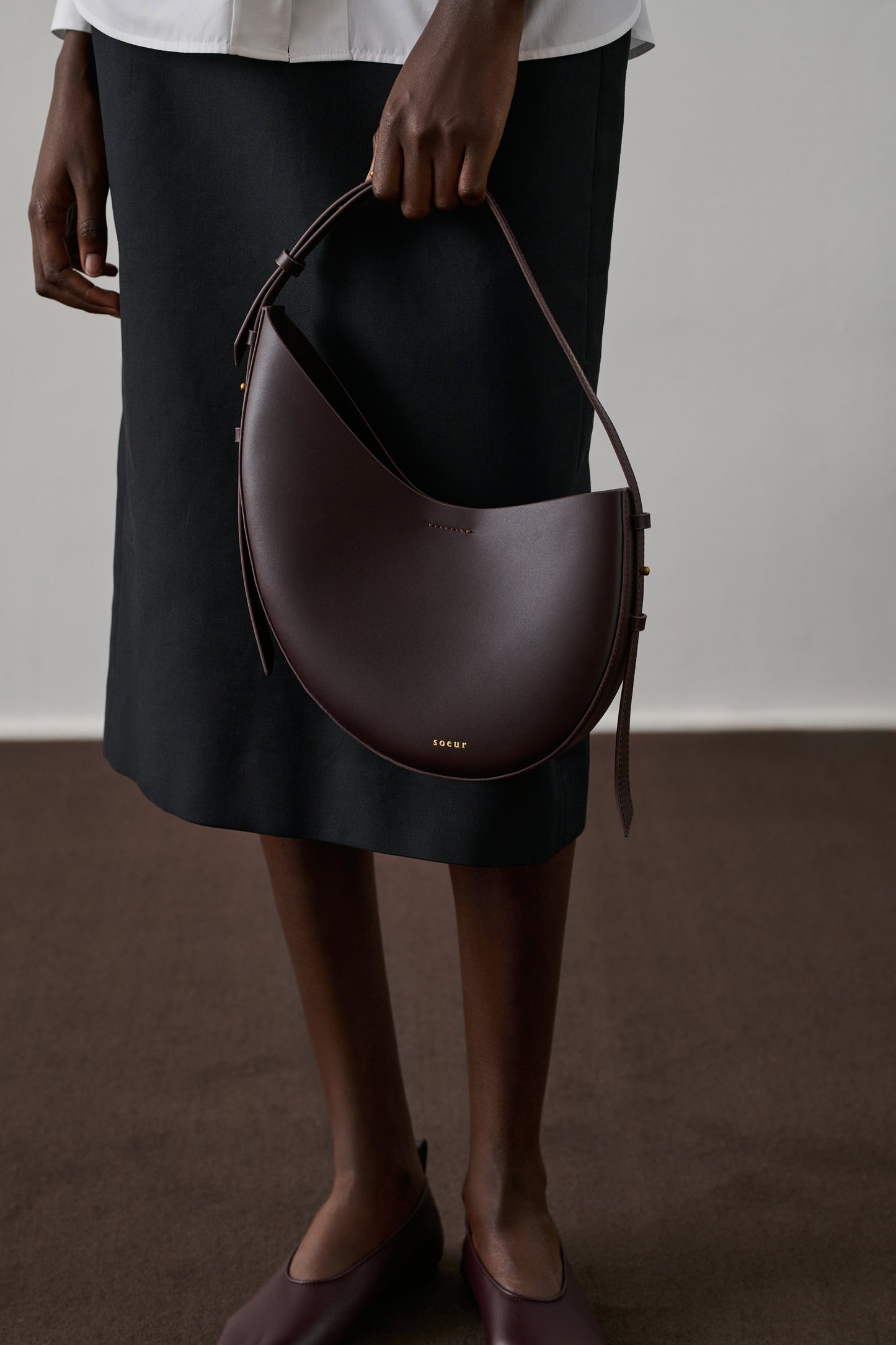 Sac Wino - Bordeaux Foncé - Cuir - Femme