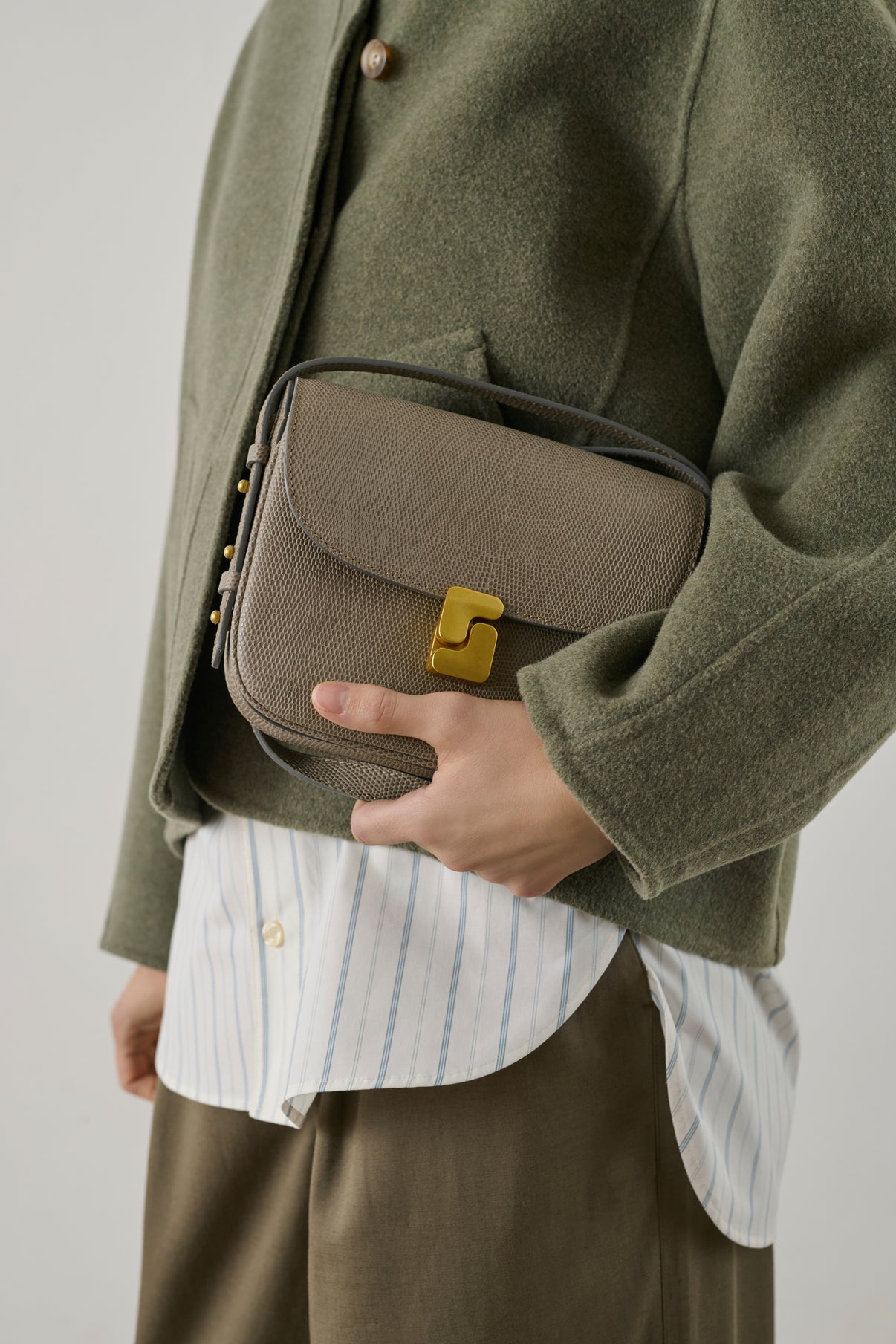 Sac Bellissima Mini - Gris - Cuir - Femme vue 2