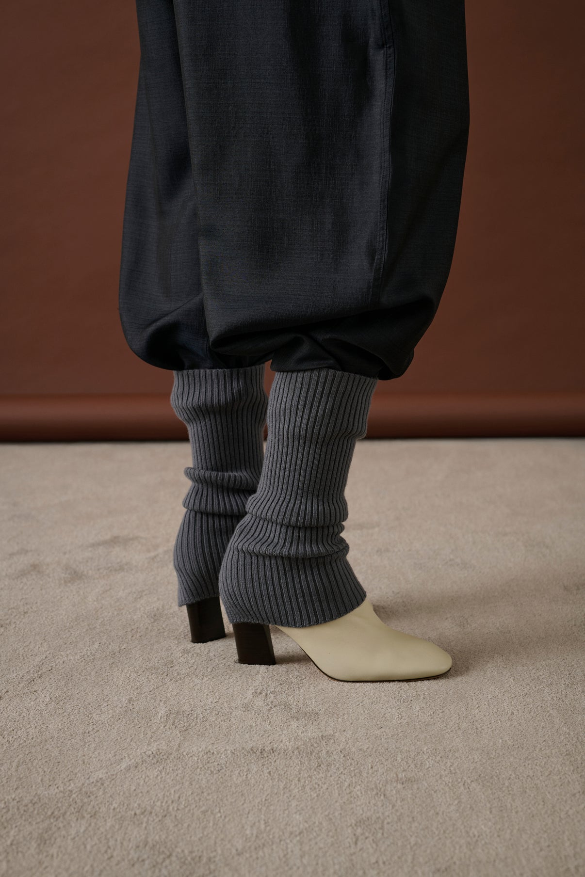 Guêtres Martha - Gris Foncé - Laine - Femme vue 2