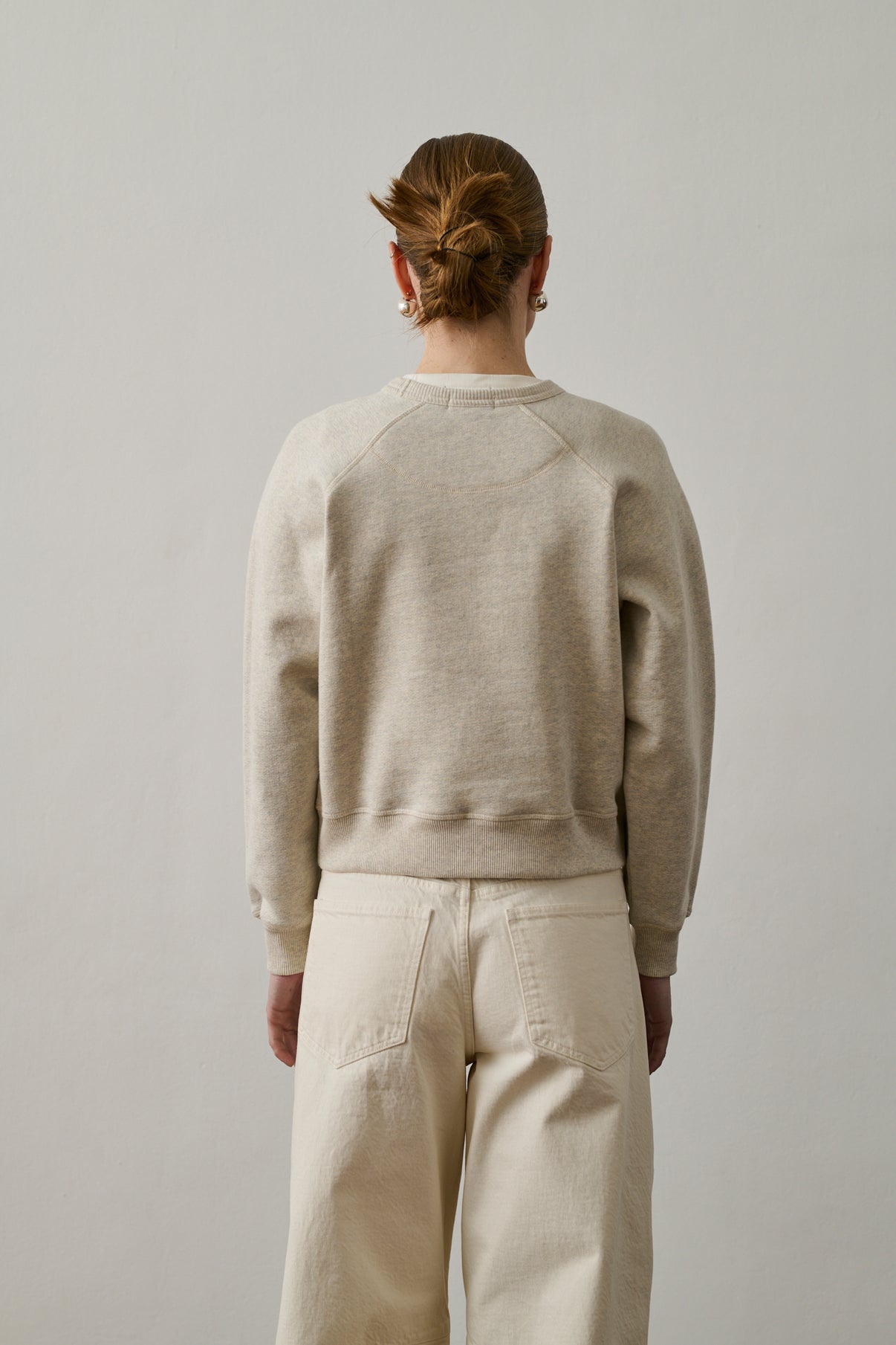 Sweatshirt Artemis - Gris Clair Chiné - Coton - Femme vue 2