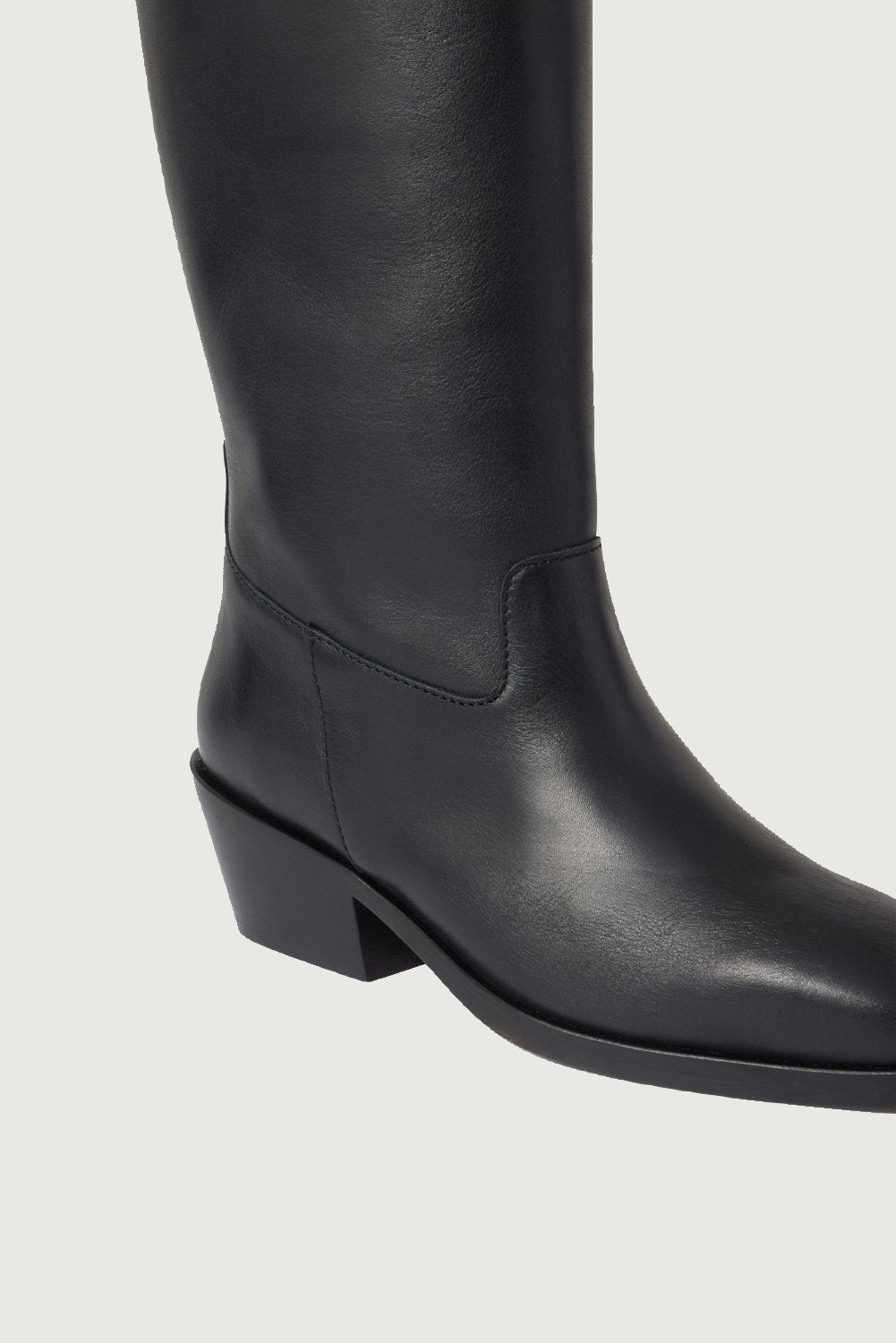 Bottes Bergam - Noir - Cuir - Femme vue 4